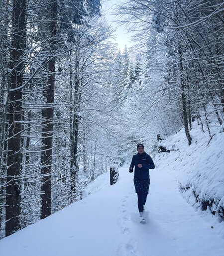 Trailrunning im Winter | © GaPa Tourismus GmbH