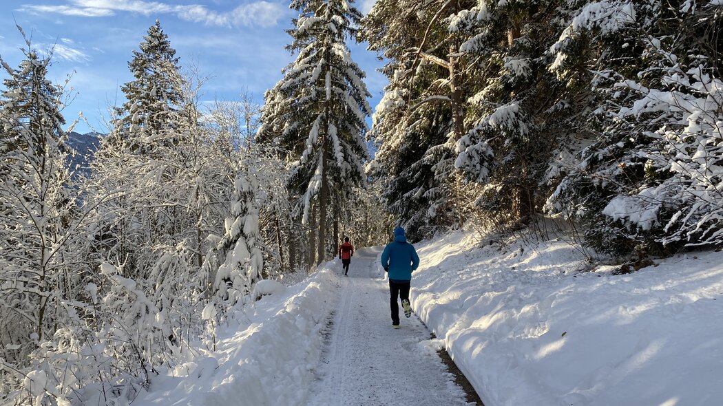 Trailrunning im Winter | © GaPa Tourismus GmbH