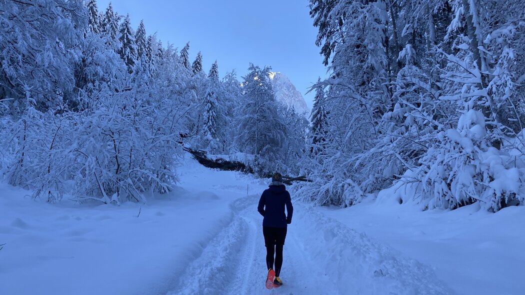 Trailrunning im Winter | © GaPa Tourismus GmbH